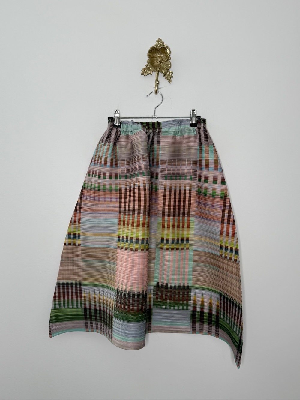 Rich Radi Q's Multicolor Plisse Skirt S